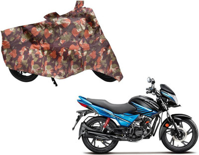 AUTO PEARL Two Wheeler Cover for Hero(Glamour, Green, Orange)