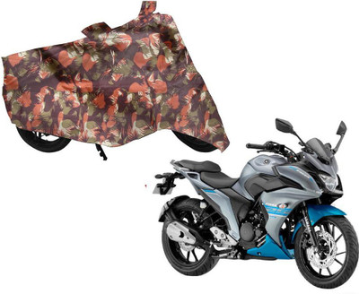 Auto Kite Waterproof Two Wheeler Cover for Yamaha(Fazer, Green, Orange)