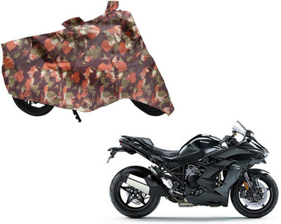 AUTO PEARL Two Wheeler Cover for Kawasaki(Ninja, Green, Orange)