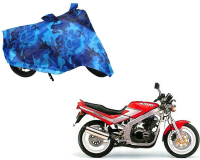 Auto Kite Waterproof Two Wheeler Cover for Suzuki(GS, Blue)