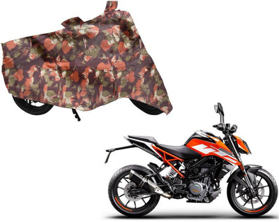 AUTO PEARL Two Wheeler Cover for KTM(Duke 200, Green, Orange)