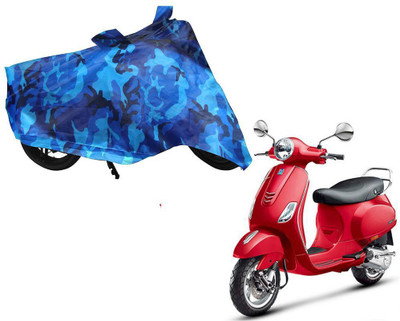Auto Kite Waterproof Two Wheeler Cover for Piaggio(Vespa, Blue)