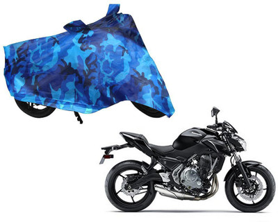 Auto Kite Waterproof Two Wheeler Cover for Kawasaki(Z250, Blue)