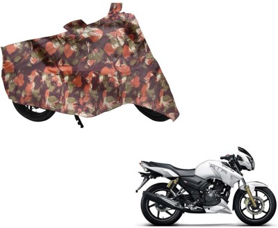 Auto Kite Two Wheeler Cover for TVS(Apache RTR 180, Green, Orange)