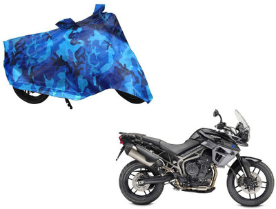 Auto Kite Waterproof Two Wheeler Cover for Triumph(Tiger 800 XR, Blue)