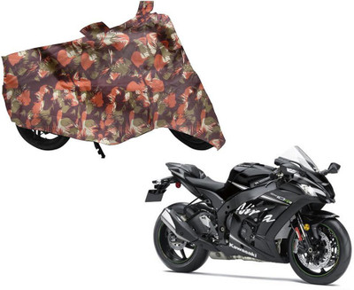 AUTO PEARL Two Wheeler Cover for Kawasaki(Ninja, Green, Orange)