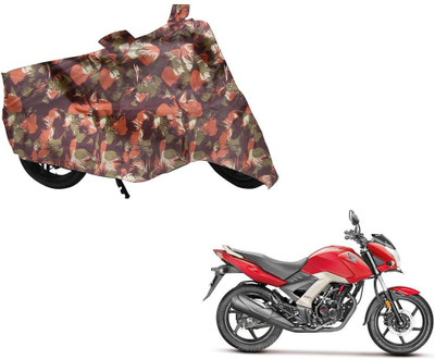 Auto Kite Two Wheeler Cover for Honda(CB Unicorn, Green, Orange)
