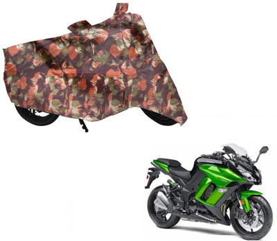 Auto Kite Two Wheeler Cover for Kawasaki(Ninja 1000, Green, Orange)