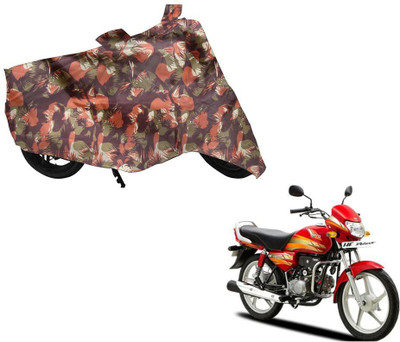 Auto Kite Two Wheeler Cover for Hero(HF Deluxe, Green, Orange)
