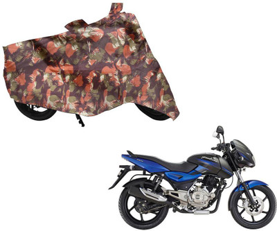 Auto Kite Two Wheeler Cover for Bajaj(Pulsar 150 DTS-i, Green, Orange)