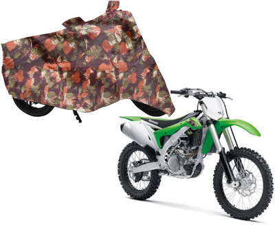 AUTO PEARL Two Wheeler Cover for Kawasaki(X1, Green, Orange)