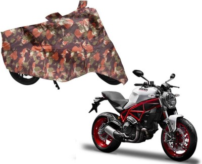 AUTO PEARL Two Wheeler Cover for Ducati(Monster 796 S2R, Green, Orange)