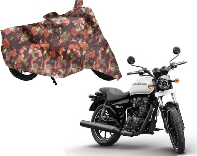 AUTO PEARL Two Wheeler Cover for Royal Enfield(Thunderbird 350, Green, Orange)