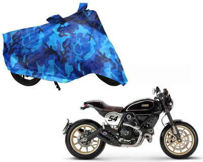 AUTO PEARL Two Wheeler Cover for Ducati(Scrambler, Blue)