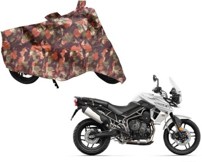 AUTO PEARL Two Wheeler Cover for Triumph(Tiger 800 XR, Green, Orange)