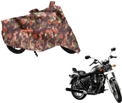 Auto Kite Two Wheeler Cover for Royal Enfield(Thunderbird 350, Green, Orange)