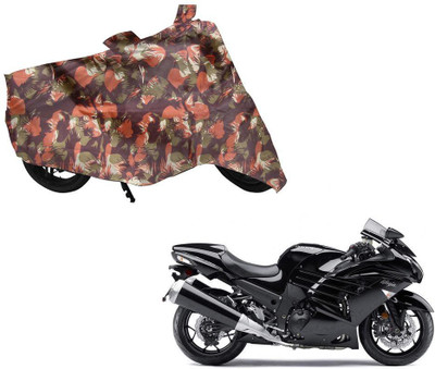 Auto Kite Two Wheeler Cover for Kawasaki(Ninja, Green, Orange)