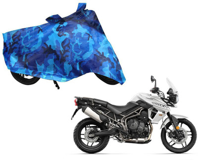 Auto Kite Waterproof Two Wheeler Cover for Triumph(Tiger 800 XR, Blue)