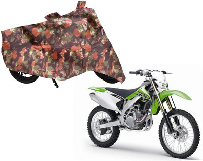 Auto Kite Waterproof Two Wheeler Cover for Kawasaki(X1, Green, Orange)