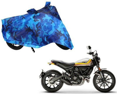 AUTO PEARL Two Wheeler Cover for Ducati(Scrambler, Blue)