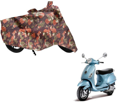 Auto Kite Two Wheeler Cover for Piaggio(Vespa LX, Green, Orange)