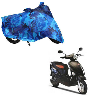 Auto Kite Waterproof Two Wheeler Cover for Hero(Electric, Blue)
