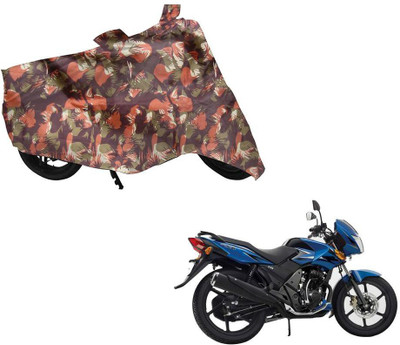 Auto Kite Two Wheeler Cover for TVS(Flame SR125, Green, Orange)