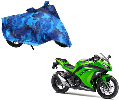 Auto Kite Waterproof Two Wheeler Cover for Kawasaki(Ninja 300, Blue)