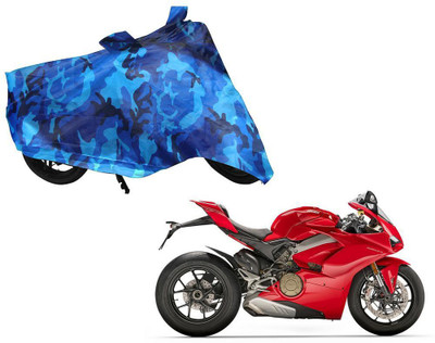 Auto Kite Waterproof Two Wheeler Cover for Ducati(VMAX, Blue)