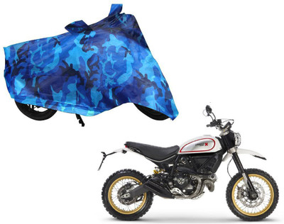 AUTO PEARL Two Wheeler Cover for Ducati(Scrambler, Blue)