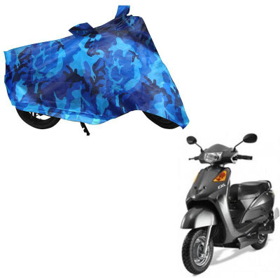 Auto Kite Waterproof Two Wheeler Cover for Indus(Yo, Blue)