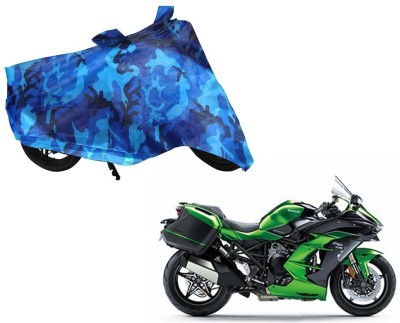 Auto Kite Waterproof Two Wheeler Cover for Kawasaki(Ninja, Blue)