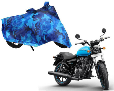 AUTO PEARL Two Wheeler Cover for Royal Enfield(Thunderbird 500, Blue)