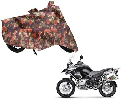 Auto Kite Two Wheeler Cover for BMW(R 1200 GS, Green, Orange)