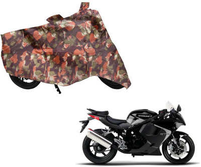 Auto Kite Two Wheeler Cover for Hyosung(GT250R, Green, Orange)