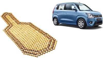 Auto Kite Wooden Bead Seating Pad For  Maruti Suzuki WagonR(Car, Home and Office Yellow, Brown)