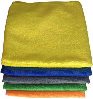 Shinecare Microfiber Vehicle Washing  Cloth(Pack Of 5, 280 GSM)