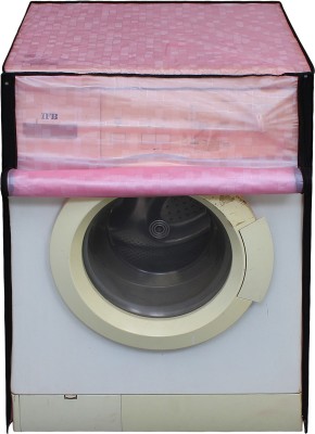 Glassiano Front Loading Washing Machine  Cover(Width: 66.04 cm, Pink)