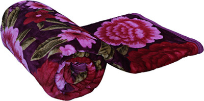 Swikon star Floral Single Mink Blanket for  Heavy Winter(Polyester, Multicolor)