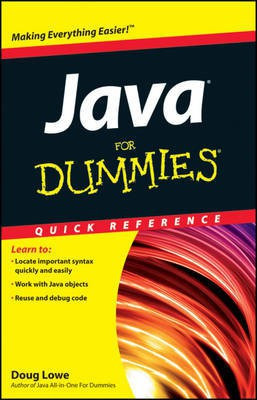Java For Dummies Quick Reference(English, Electronic book text, Lowe Doug)
