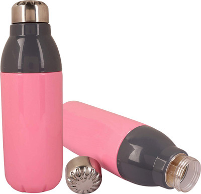 KUBER INDUSTRIES 1000 ml Plastic Bottle(Pack of 2, Pink)