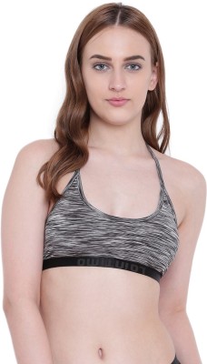 La inTimo Women Sports Lightly Padded Bra(Grey)