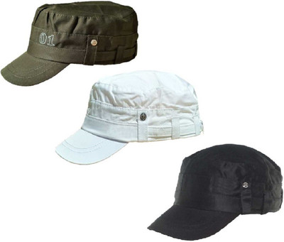 Atabz Solid Sports/Regular Cap Cap(Pack of 3)