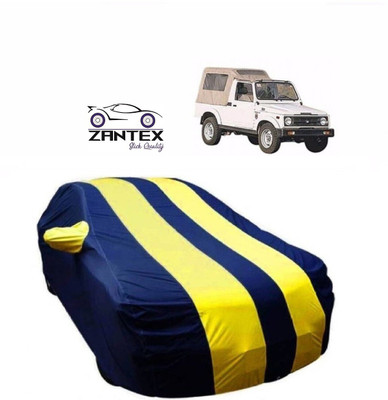 ZANTEX Car Cover For Maruti Suzuki Gypsy King (With Mirror Pockets)(Blue, Yellow)