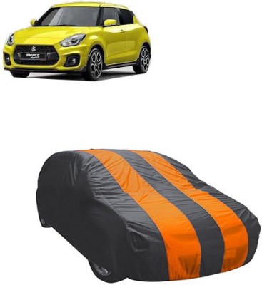 RAIN SPOOF Car Cover For Maruti Suzuki Swift (Without Mirror Pockets)(Grey, Orange, For 2005, 2006, 2007, 2008, 2009, 2010, 2011, 2012, 2013, 2014, 2015, 2016, 2017, 2018, 2019, NA Models)
