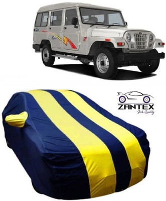ZANTEX Car Cover For Mahindra Marshal (With Mirror Pockets)(Blue, Yellow)