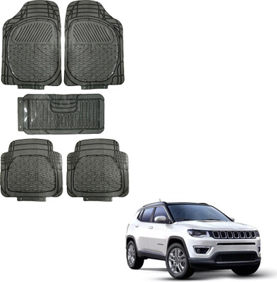 Oshotto Rubber Standard Mat For  Jeep Compass(Black)