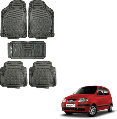 Oshotto Rubber Standard Mat For  Hyundai Santro Xing(Black)