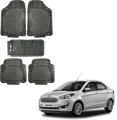 Oshotto Rubber Standard Mat For  Ford Aspire(Black)