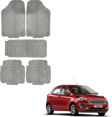 Oshotto Rubber Standard Mat For  Ford Figo(White)